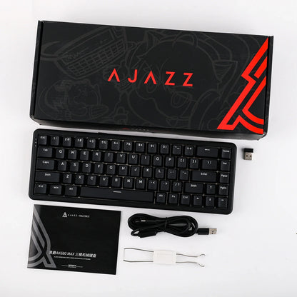 Mechanical Keyboard 68Key Cordless Bluetooth RGB Hall Effect