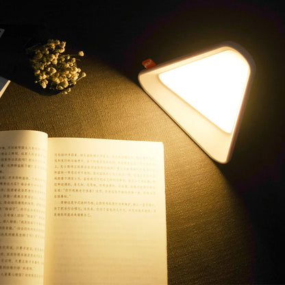 Night Light USB Battery-Powered Gravity Sensor Triangle Table Lamp Fall 2025, Flexible Brightness Cozy Night Feeding