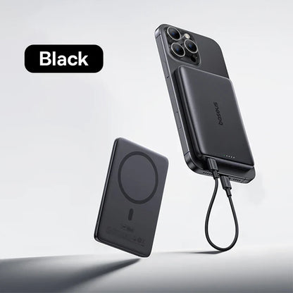 Card-Sized 10000mAh PD 27W & 5000mAh PD 20W Cordless Charging 2026 – Ultra-Slim Magnetic Power Bank