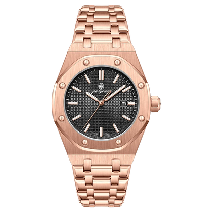 Quartz Stainless Steel Business Watch Water-Resistant Date