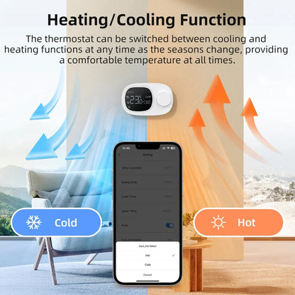 Smart2025 Edition Thermostat WiFi Boiler Controller Alexa Google Household Compatible Remote Temperature Energy Saving Fall
