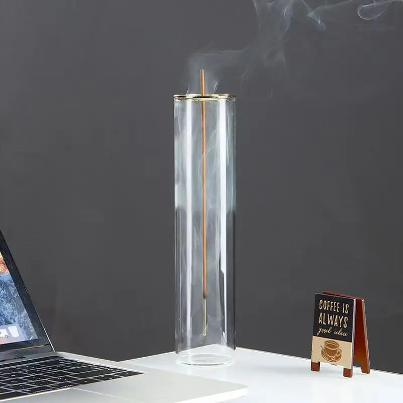 Glass Incense Burner With Removable Ash Catcher Household Decor