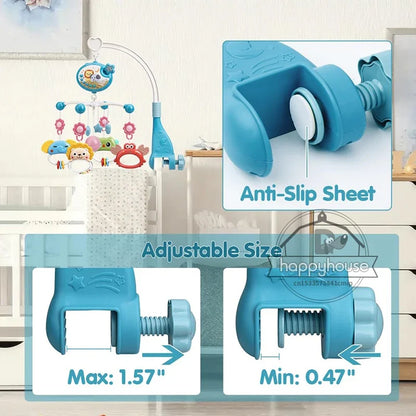 Baby Musical Mobile Projection Remote Newborn Sensory Toys