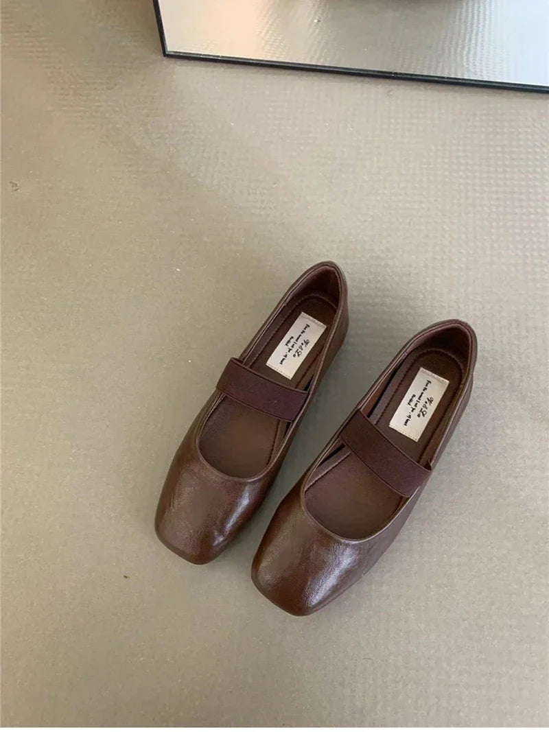 Women’s Supportive Ballet Flats - Square Toe Mary Jane