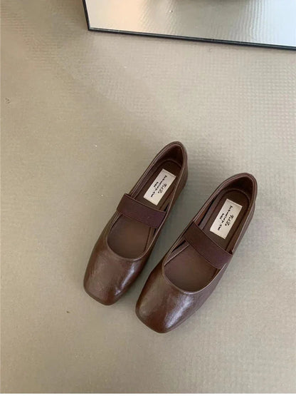 Women’s Supportive Ballet Flats - Square Toe Mary Jane