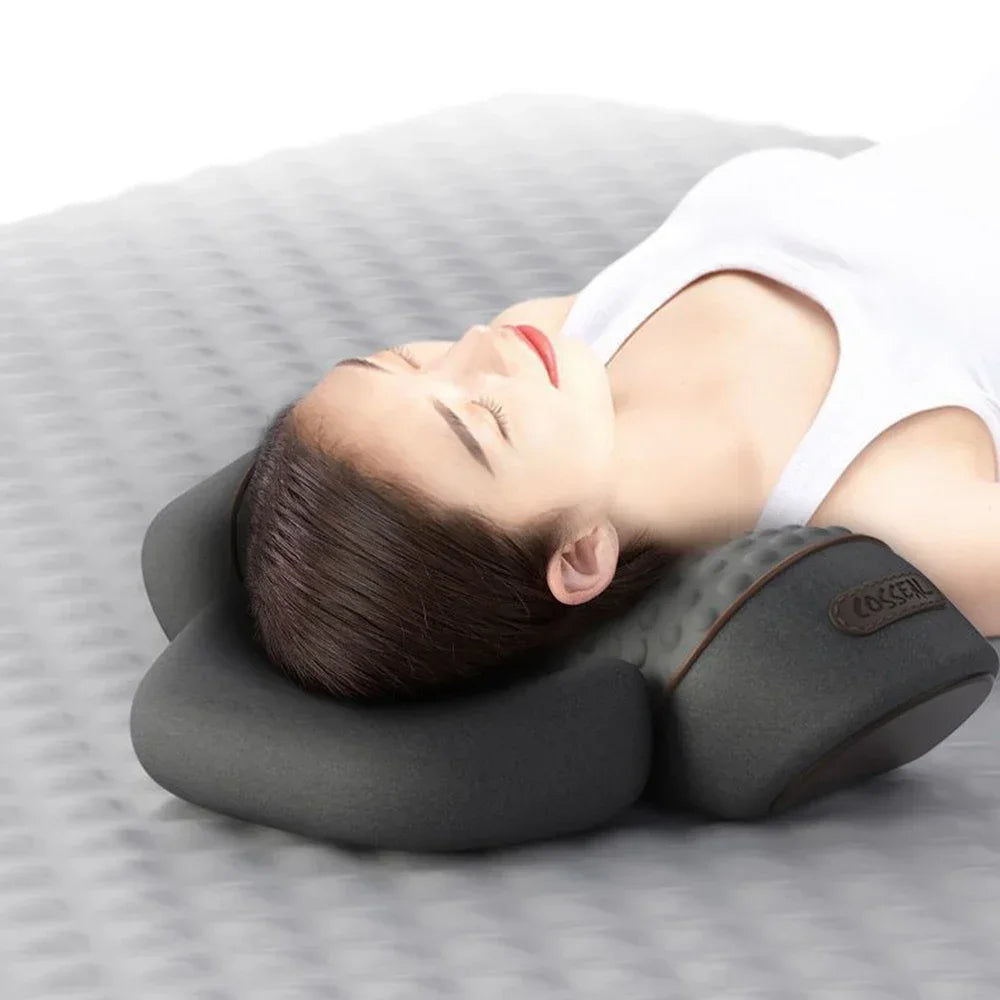 Massager Neck Pillow With Heat And Vibration - Viral Trend Cervical Therapy For Neck And Shoulder Relief, Hot Compress