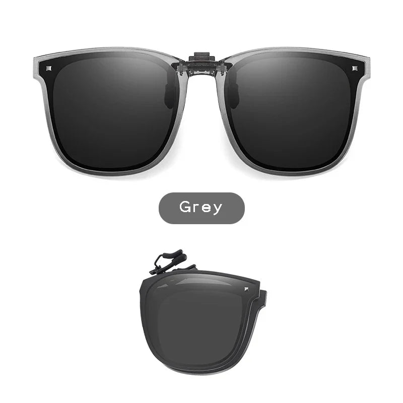 On Clip Sunglasses Foldable Oversized Square Flip Up UV400 Polarized Sunglasses Summer 2026 Trend Gift