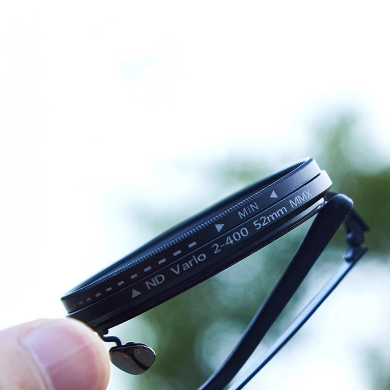 1-9 Flexible Tint Polarized Sunglasses with Integrated ND Filter Lenses, Retro Round Design for Men Women
