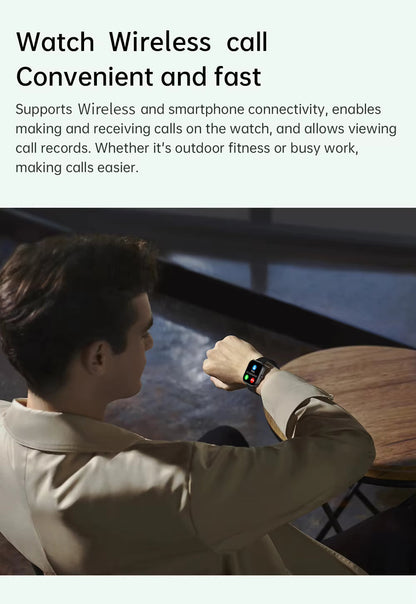 Health 2025 Smartwatch BP+ECG+HRV+BG Monitor with SpO2, Heart Rate, Sleep & Fitness Tracking
