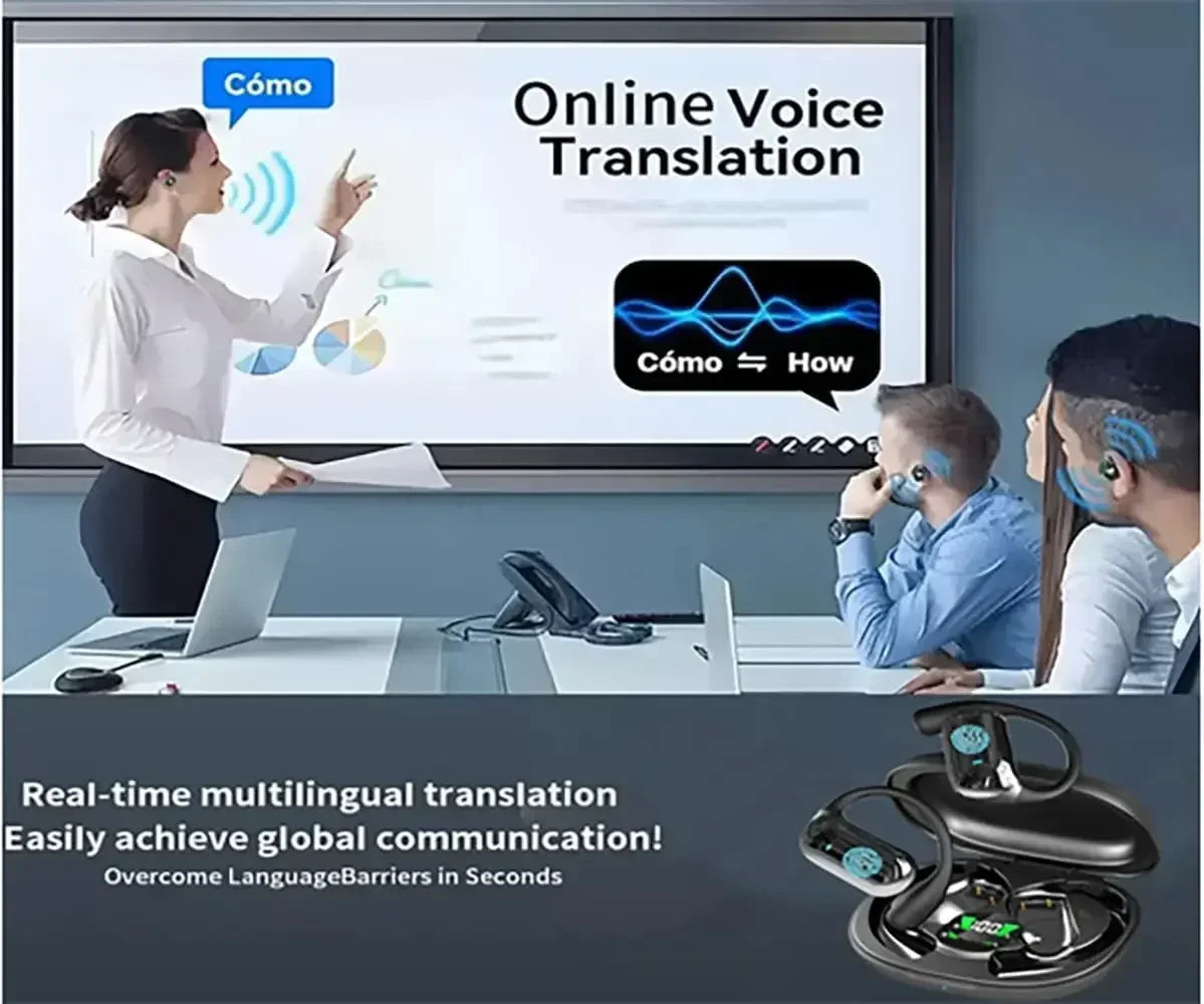 AI2025 Edition Translation Earbuds Real Time Translator Travel