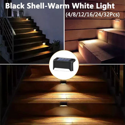 Solar Deck Lights Outdoor Water-Resistant LED Fence Lights for Patio Stairs Pathway Fall 2026 Eco Friendly