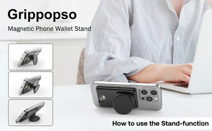 Magnetic2026 Edition Wallet With Expanding Grip For Phones Universal Card Holder Case Anti Scratch And Dustproof Back To School