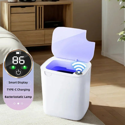 Sensor Smart Trash Can 18L With Display Type C Recharge