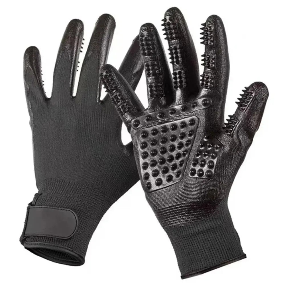 Grooming Pet Gloves Teal Rubber Bath Gloves Spring 2026 Hair Removal Non Slip Gentle Massage