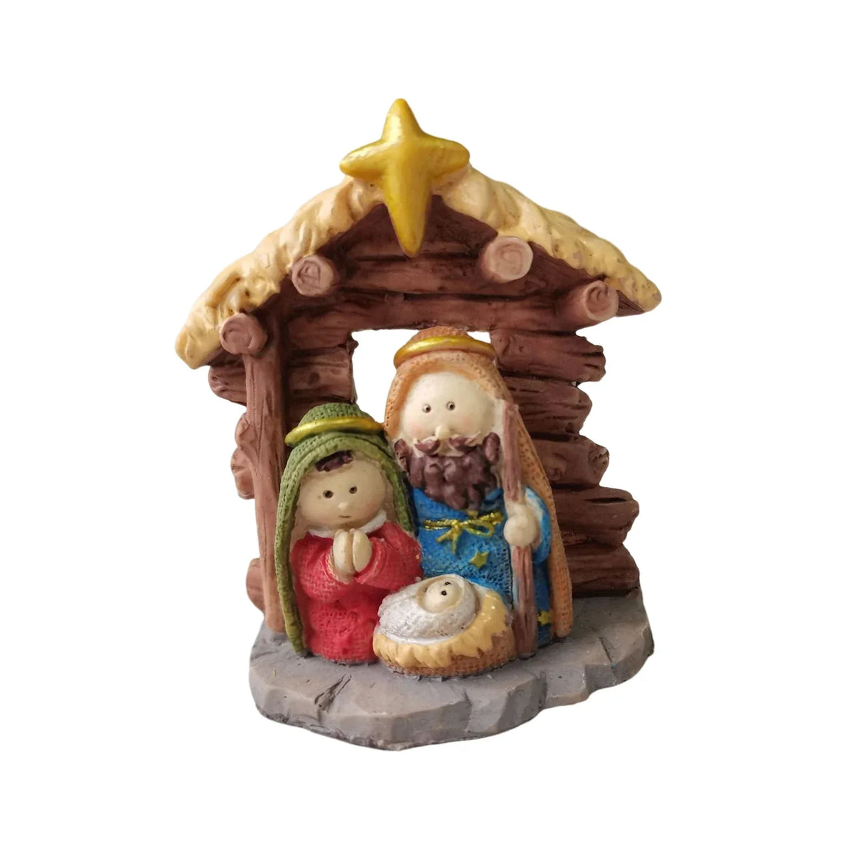 Scene Nativity Resin Figurine Holy Family Christmas Ornament For Desk Or Shelf Holiday Decor 2025 Gift