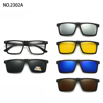 Magnetic Clip Sunglasses Interchangeable Lens Kit 5 Lenses Polarized Prescription Ready Summer 2026 Gift