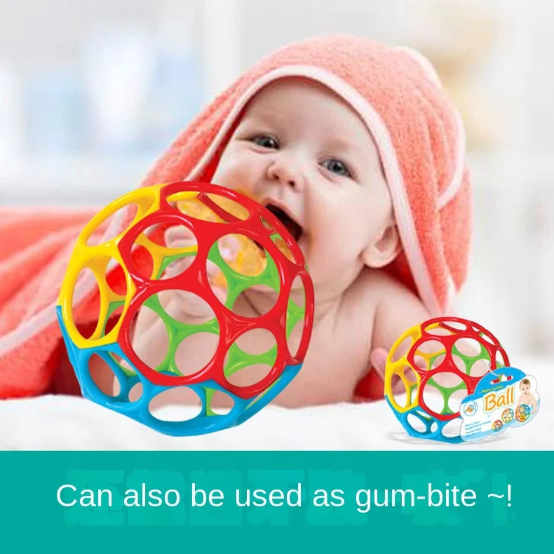Baby Rattle Teether Ball Newborn Sensory Toys Plush Safe