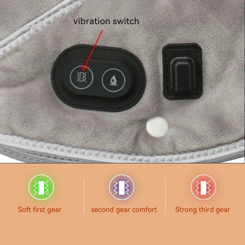 Pain Relief 2026 – Neck Shoulder Heating Massager Infrared Vibration Therapy Pad