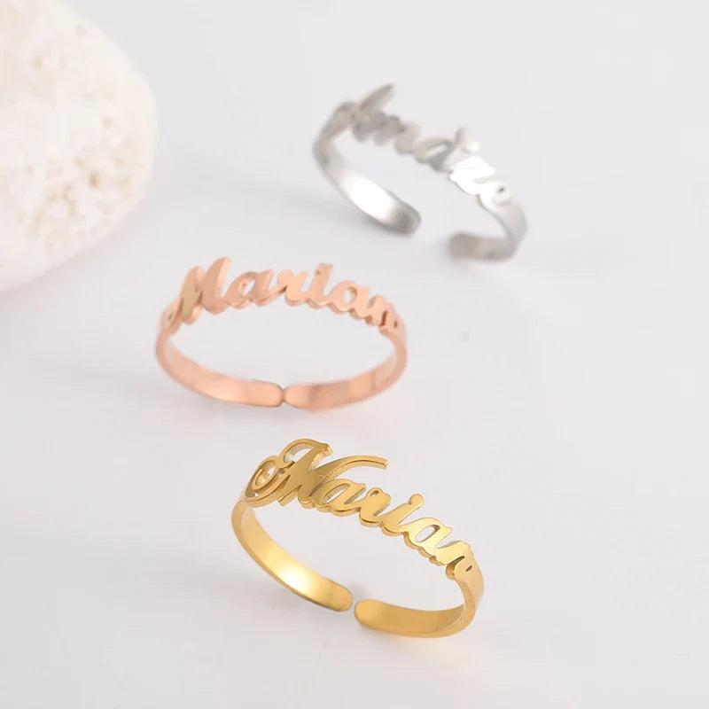 Name2026 Edition Ring Custom Double First Names Jewelry For Couples Personalized Gift TikTok Viral Fall