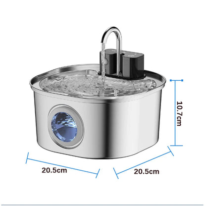 Cat Water Fountain Stainless Steel Cordless 3.2L Auto Dispenser Fall 2026 Keeps Pets Hydrated