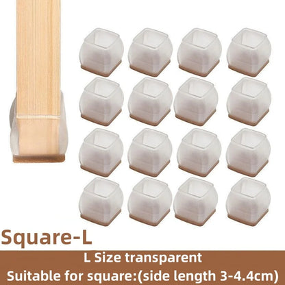 Floor Protectors Chair Feet Leveling Mat 2026 – Silicone Anti-Slip Furniture Leg Pads 16-Pack