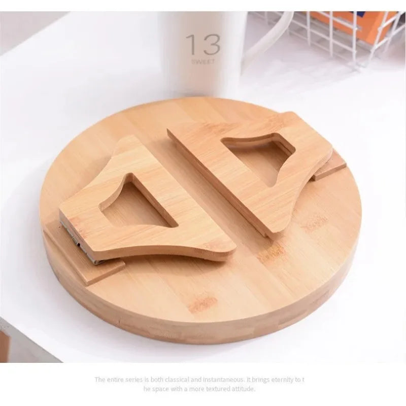 Bamboo Sofa Arm Tray Travel-Friendly Couch Armrest Snack Holder