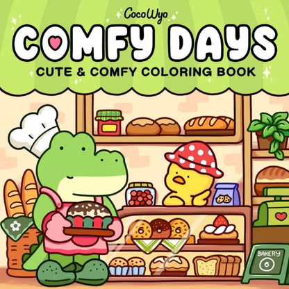 Coloring Adult Book Cute Hygge Creatures Calming Relaxation Fall 2025 Mindfulness Gift