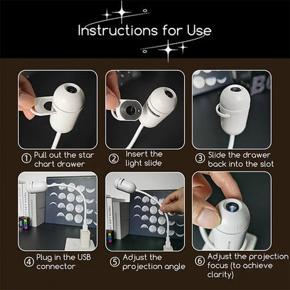 Galaxy Star Projector Night Light 2-in-1 Mood Lamp With Flexible Brightness Viral Fall 2026 Gift