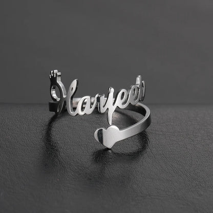Name2026 Edition Ring Custom Double First Names Jewelry For Couples Personalized Gift TikTok Viral Fall