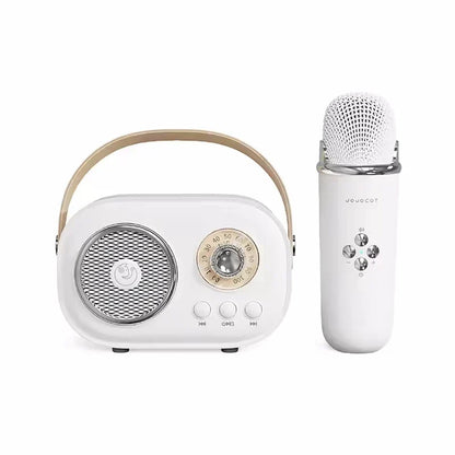 Karaoke Travel-Friendly Bluetooth Speaker With Microphone Mini FM Radio Back To School 2025 Gift Idea