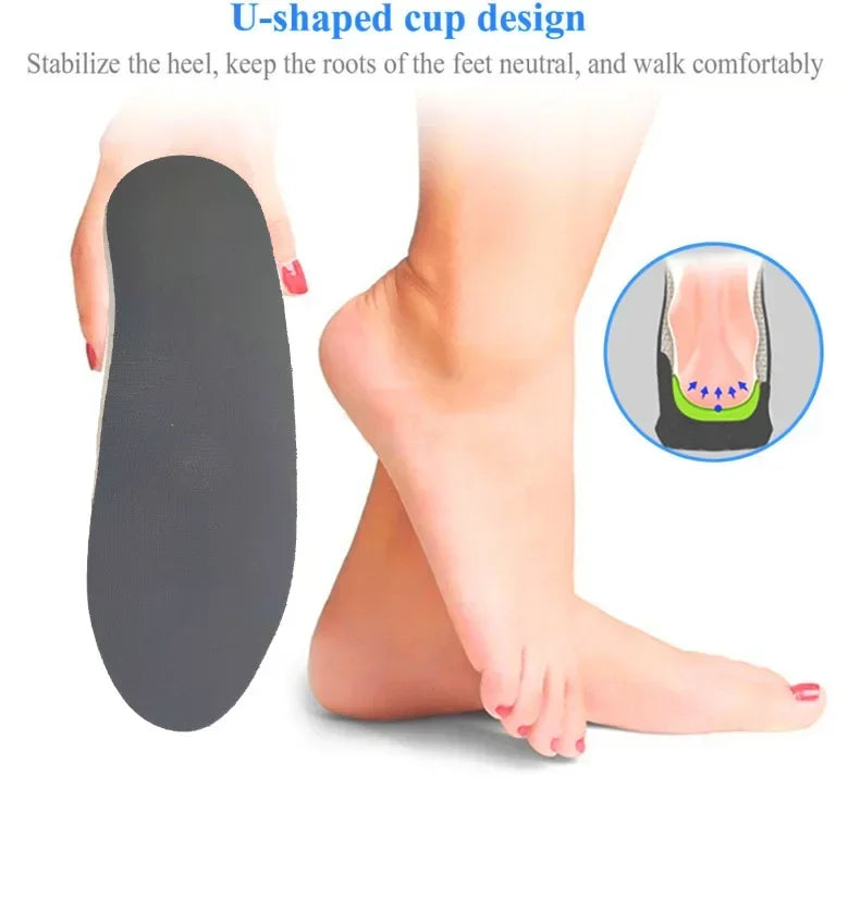 Shock Orthopaedic Absorbing Insoles With Arch Support Plantar Fascia Insole