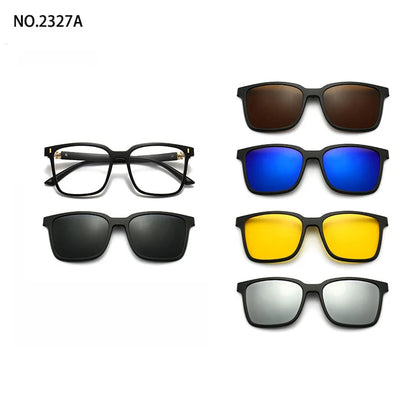 Magnetic Clip Sunglasses Interchangeable Lens Kit 5 Lenses Polarized Prescription Ready Summer 2026 Gift
