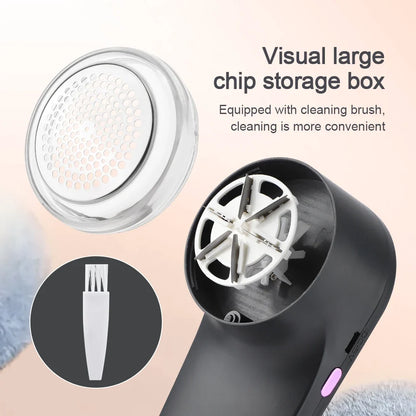 Battery-Powered Fabric Lint Remover Travel-Friendly Clothes Shaver