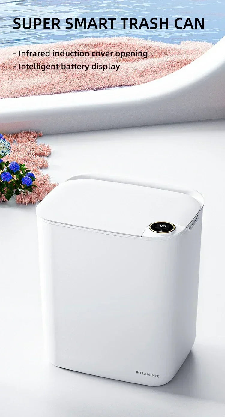 Sensor Smart Trash Can 18L With Display Type C Recharge