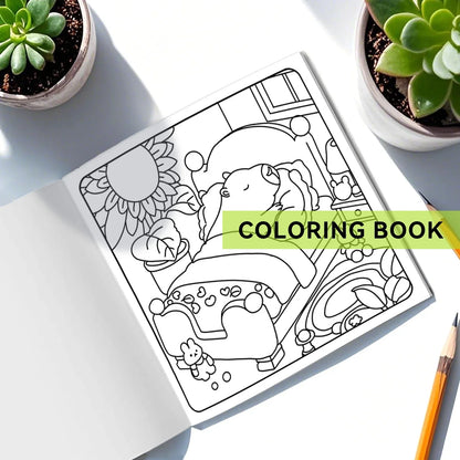 Coloring Book For Adults With Cute Patterns And Simple Drawings Fall 2025 Gift Idea