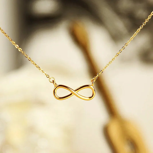 Stainless Steel Mom Gift for Mother's Day Bohemia Charm Infinity Pendants – Infinity Pendant Choker Necklace