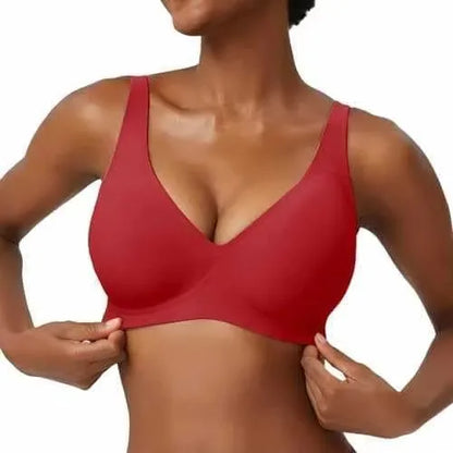 Breathable Women's Bra - Seamless, Full Cup, Wire-Free, Nylon-Elastane Blend, Regular Wear
