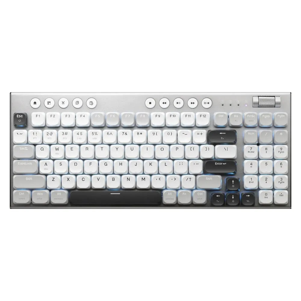 Cordless Low Profile Mechanical Keyboard 98 Keys PBT