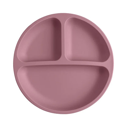 Variant image for Silicone Baby Dining Plate with Suction Base, BPA Free Toddler Tableware, 8-Inch Divided Feeding Dish-3