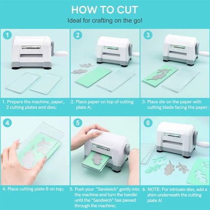 Mini Die Cutting Machine Travel-Friendly Paper Embossing Device