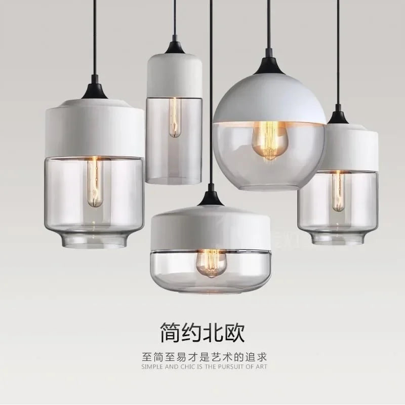 Pendant2026 Edition Light Glass Chandelier E27 For Dining Room Cafe Hotel Living Room Kitchen Island Contemporary Farmhouse Fall