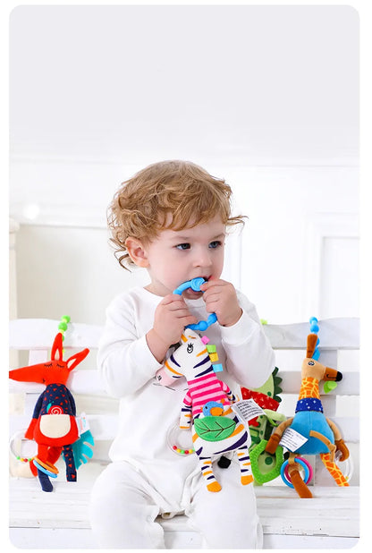 Spiral Giraffe Crib Toy Newborn Sensory Toys Rattle