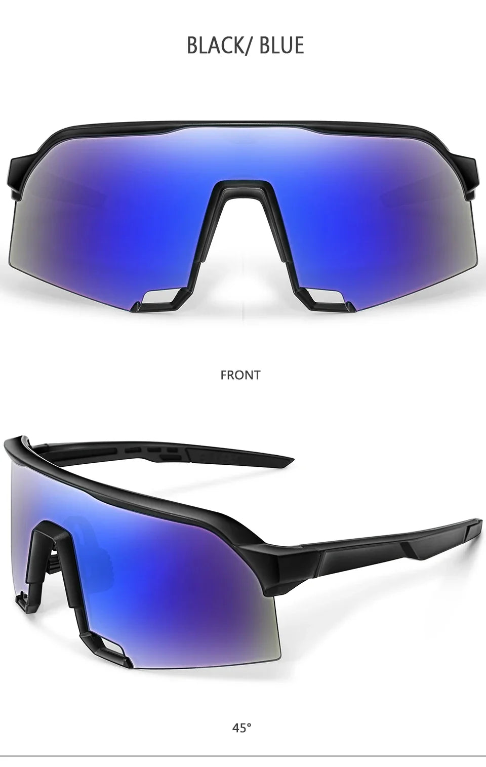 UV400 polycarbonate lenses, cycling, running, fishing – Light unisex sports sunglasses