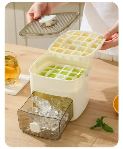 Eco-Friendly, Summer 2026 – 48-Grid Ice Cube Tray Reusable One-Touch Release Ice Maker