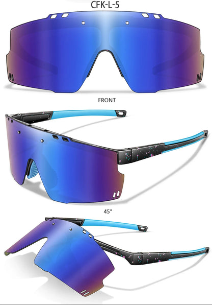 UV400 polycarbonate lenses, cycling, running, fishing – Light unisex sports sunglasses