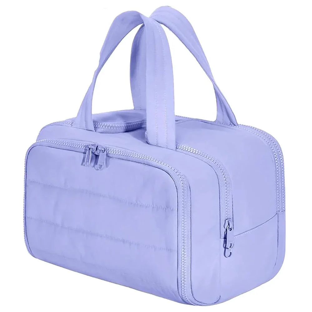 large capacity wash bag, bathroom toiletries partition organizer – Water-Resistant women's travel cosmetic bag