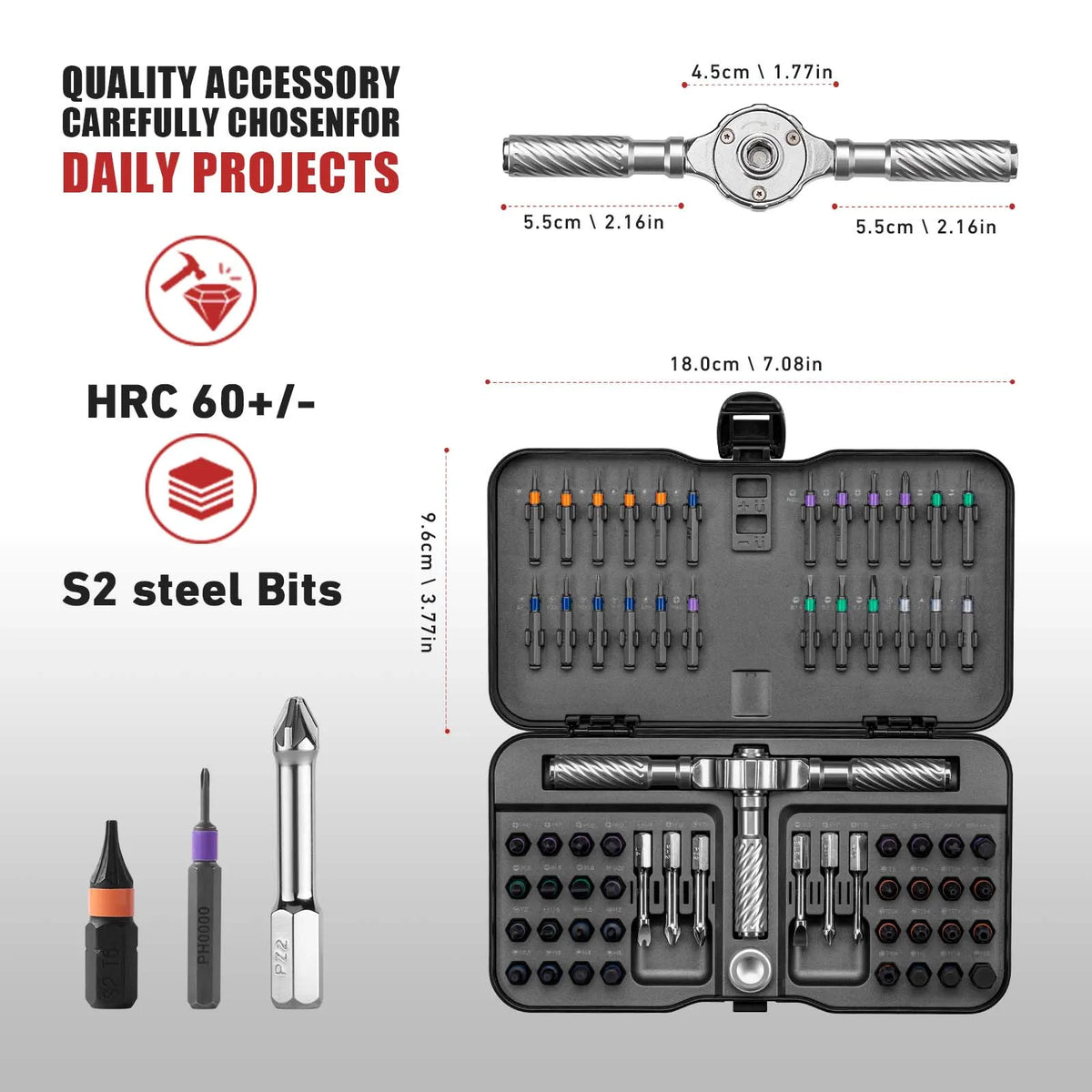 Screwdriver Bit Kit Magnetic Design Multi Bit Repair Kit For DIY Projects Fall 2025 Gift Idea