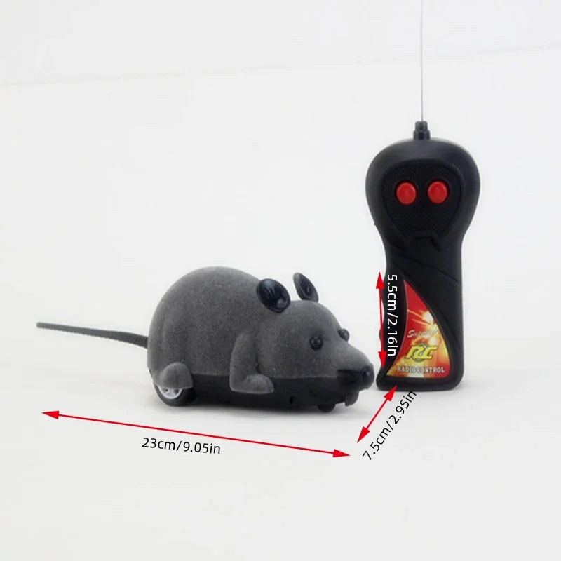 Rat Funny Cat Toy With Remote Control Mouse - Cute Cordless Pet Supplies for Cats