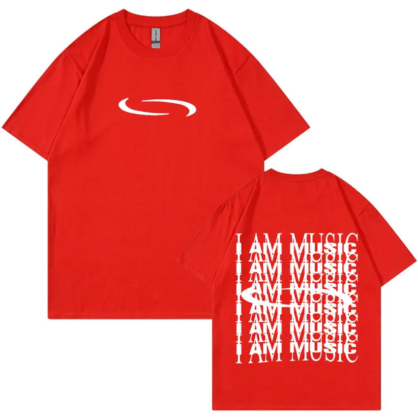 Carti PlayBoi ''I'm Music T-shirt'' Opium Ken Carson Tour Rap Fashion Hip Hop Oversized Tees
