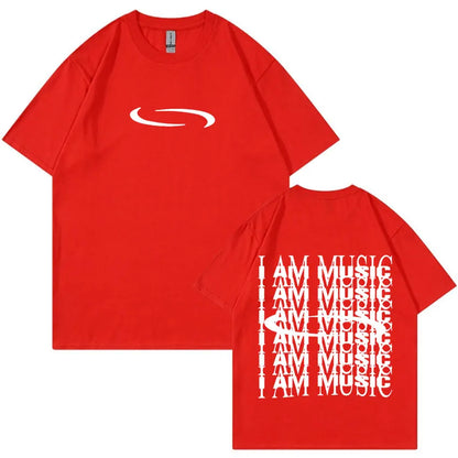 Carti PlayBoi ''I'm Music T-shirt'' Opium Ken Carson Tour Rap Fashion Hip Hop Oversized Tees